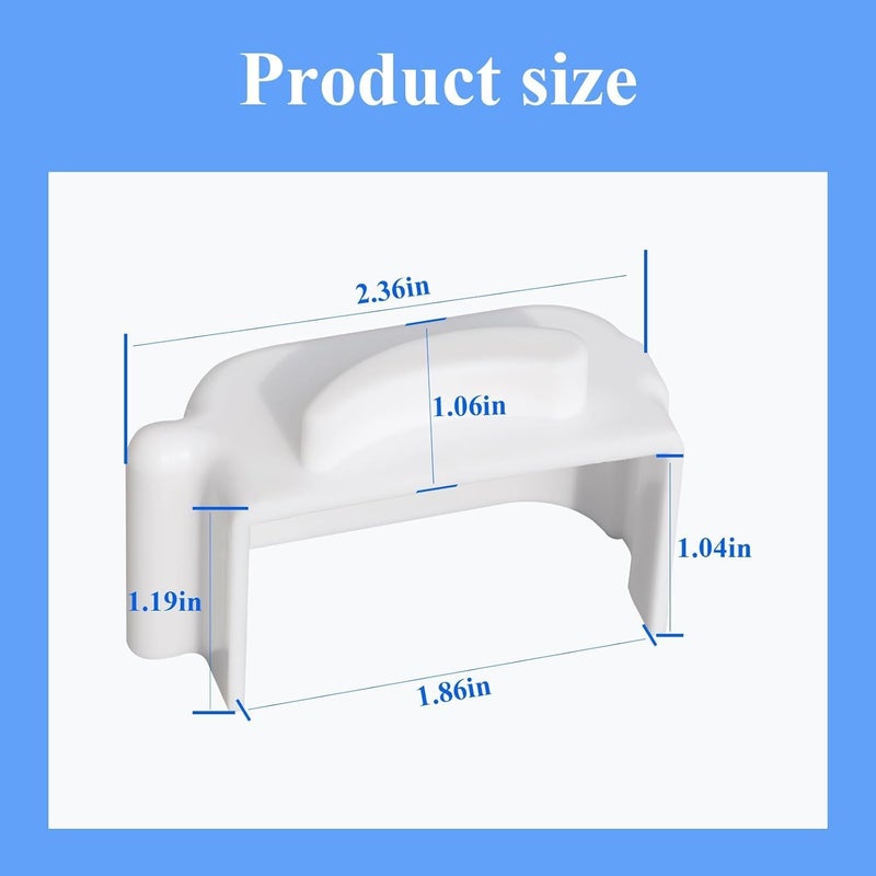 WFCYX Mullion/Flipper Repair Topper for Samsung Refrigerator Door, Fit for Samsung Refrigerator Models RF28HDEDBSR/AA, RF31FMESBSR/AA, RF23HCEDBSR/AA (3 Pcs) - Image 2